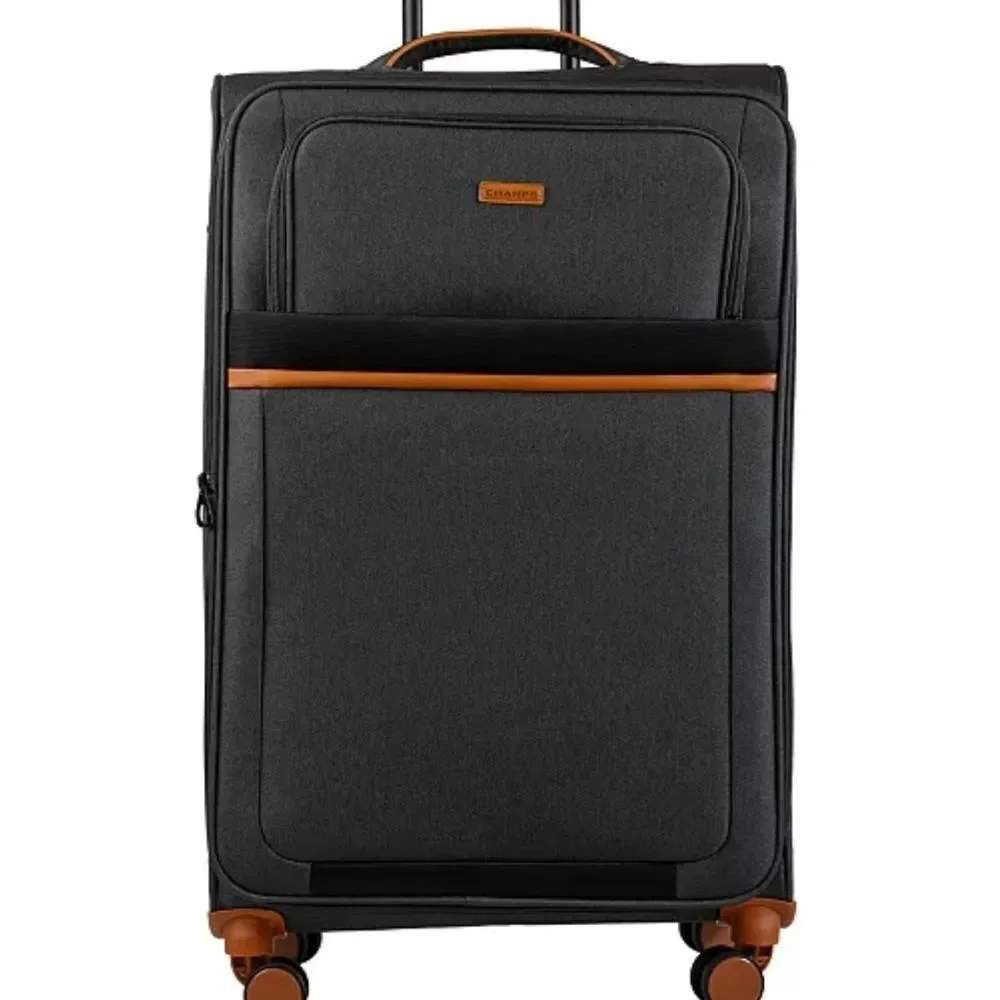 CHAMPS Classic II Collection 1-piece Softside Luggage  suitcase 24”Grey GREY